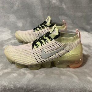 Nike Air VaporMax FK3 Women's Yellow Pink Running Shoes Size 7 Athletic Flaw